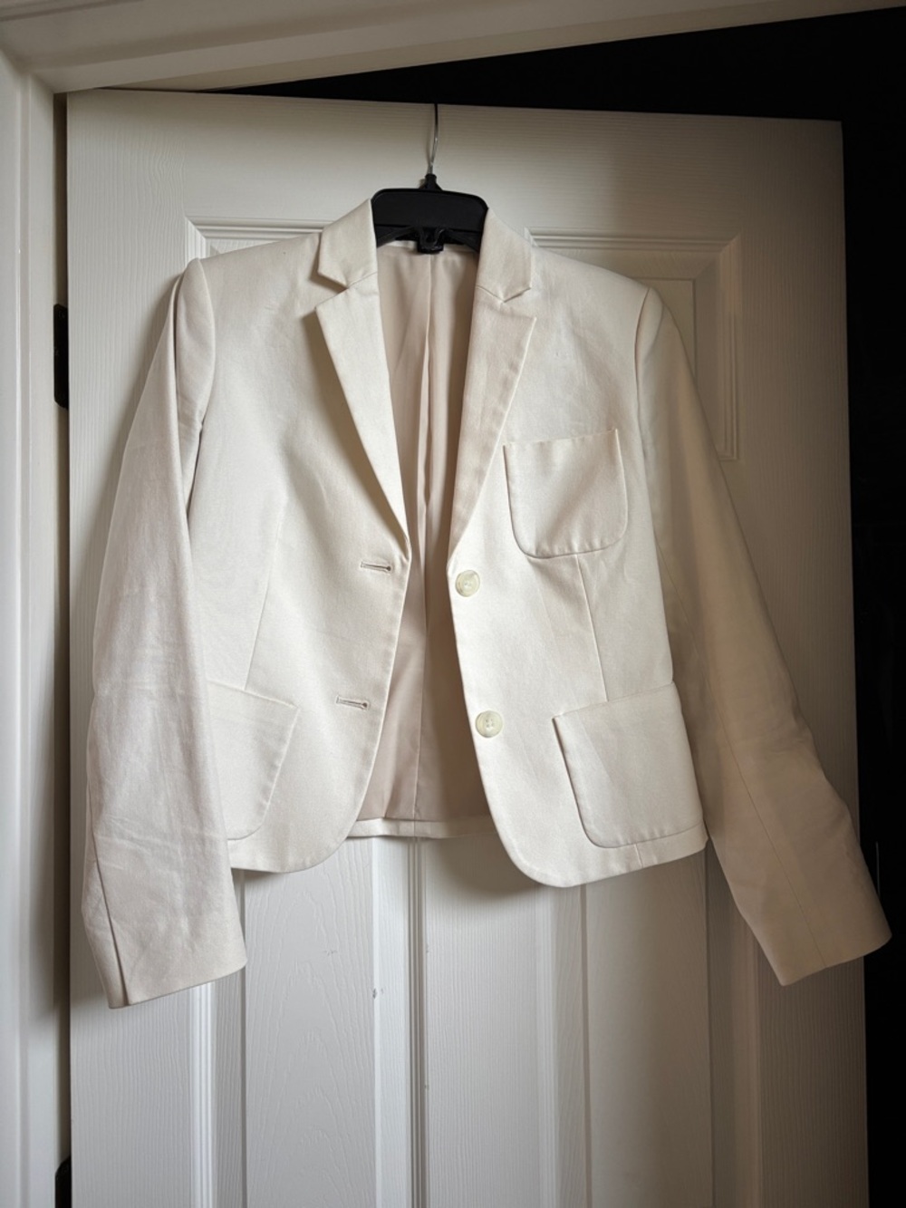 Theory Cream Single-Breasted Women's Blazer